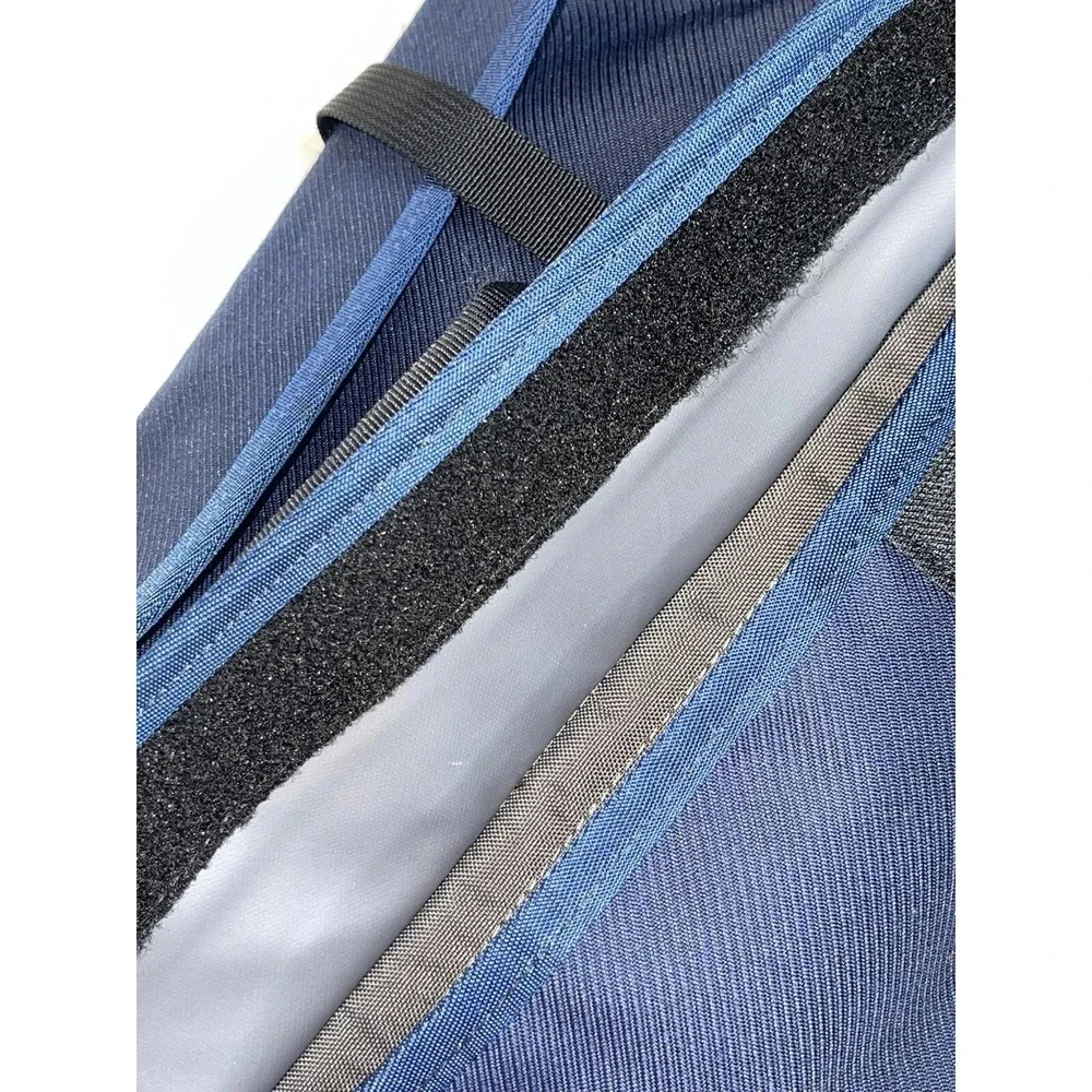 Timbuk2 Handmade San Francisco Messenger Bag Handbag Blue Brown Multi Pocket